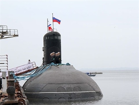 Tàu ngầm Hà Nội đang chuẩn bị được bàn giao cho Hải quân Việt Nam. Ảnh: Quân đội Nhân dân